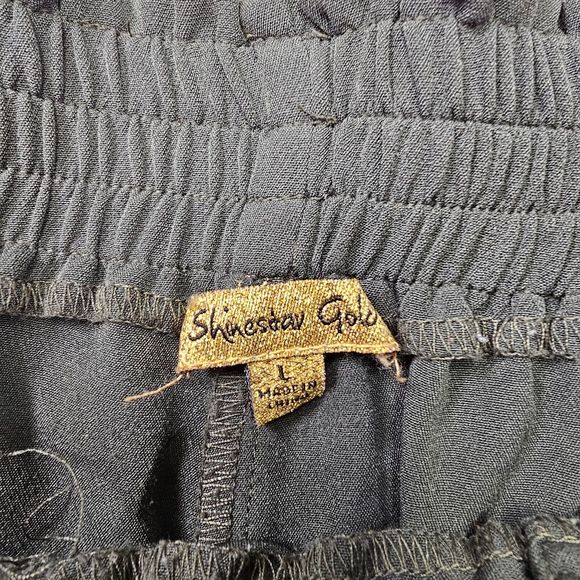 Women's Shinesday Glow‎ Green Elastic waist Pants Size Large - Picture 12 of 14